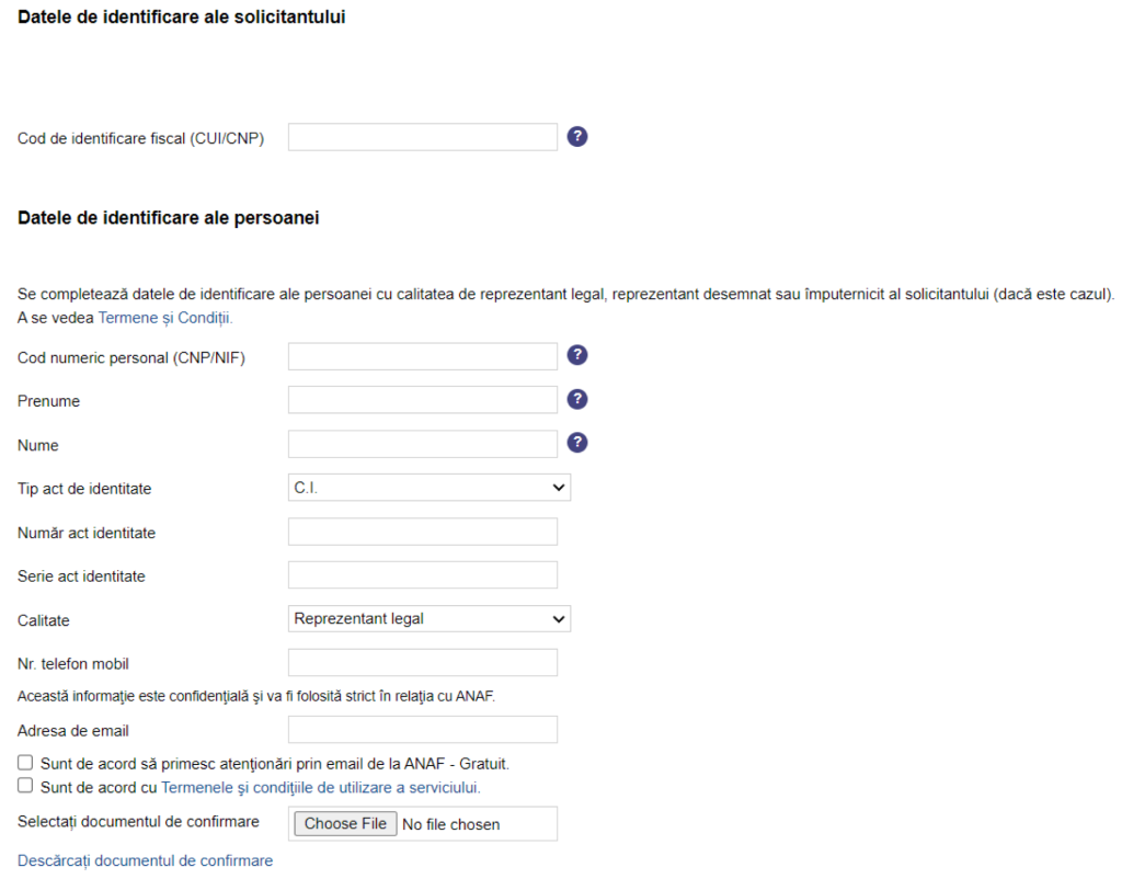 Inregistrare in SPV - Certifican Digital