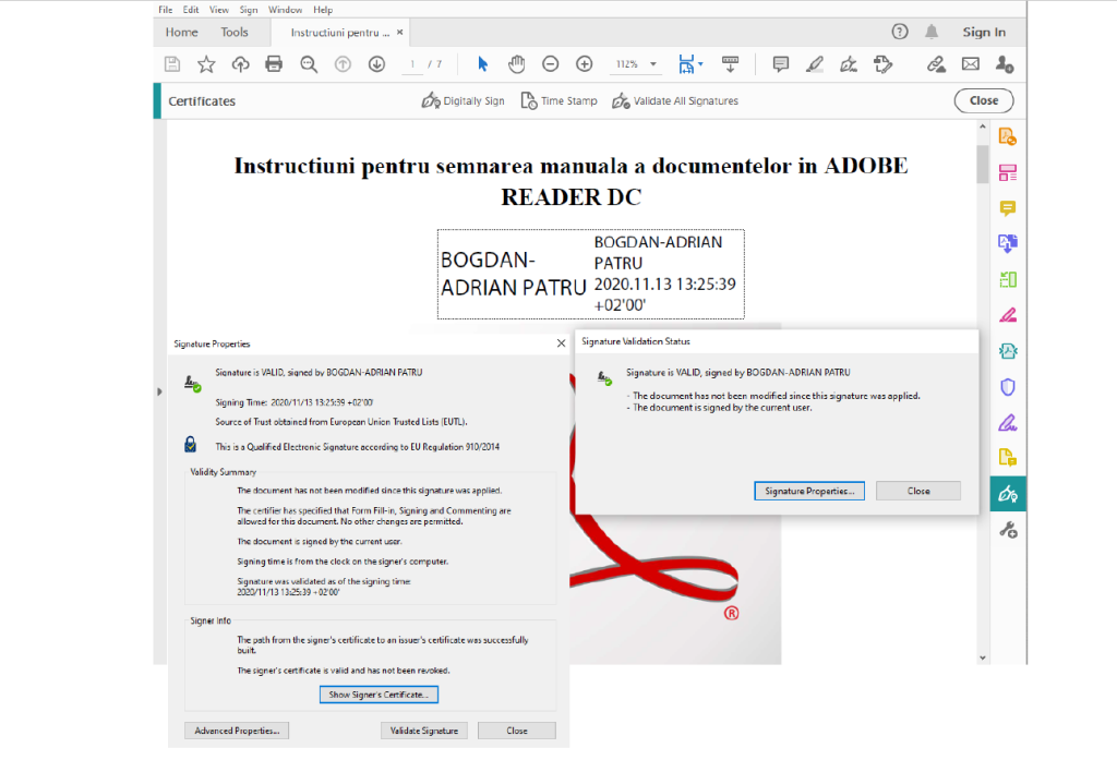 Semnatura electronica calificata CERTDIGITAL - Cum sa semnez Declaratia De Avere