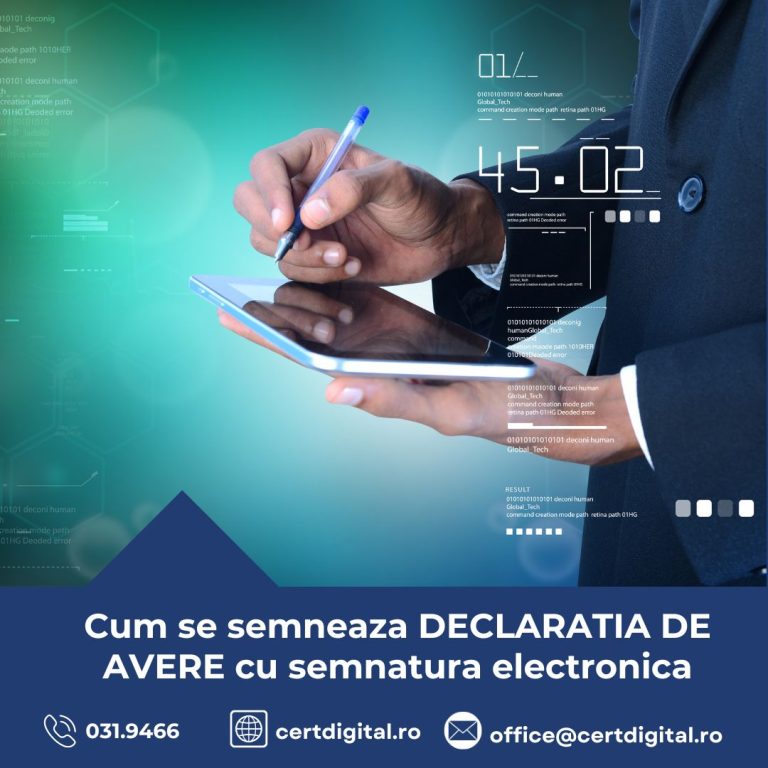 Cum sa semnez Declaratia De Avere